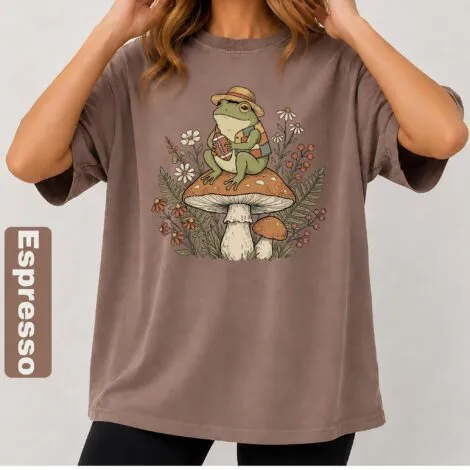 Mushroom Design - Artvage Graphic Tee